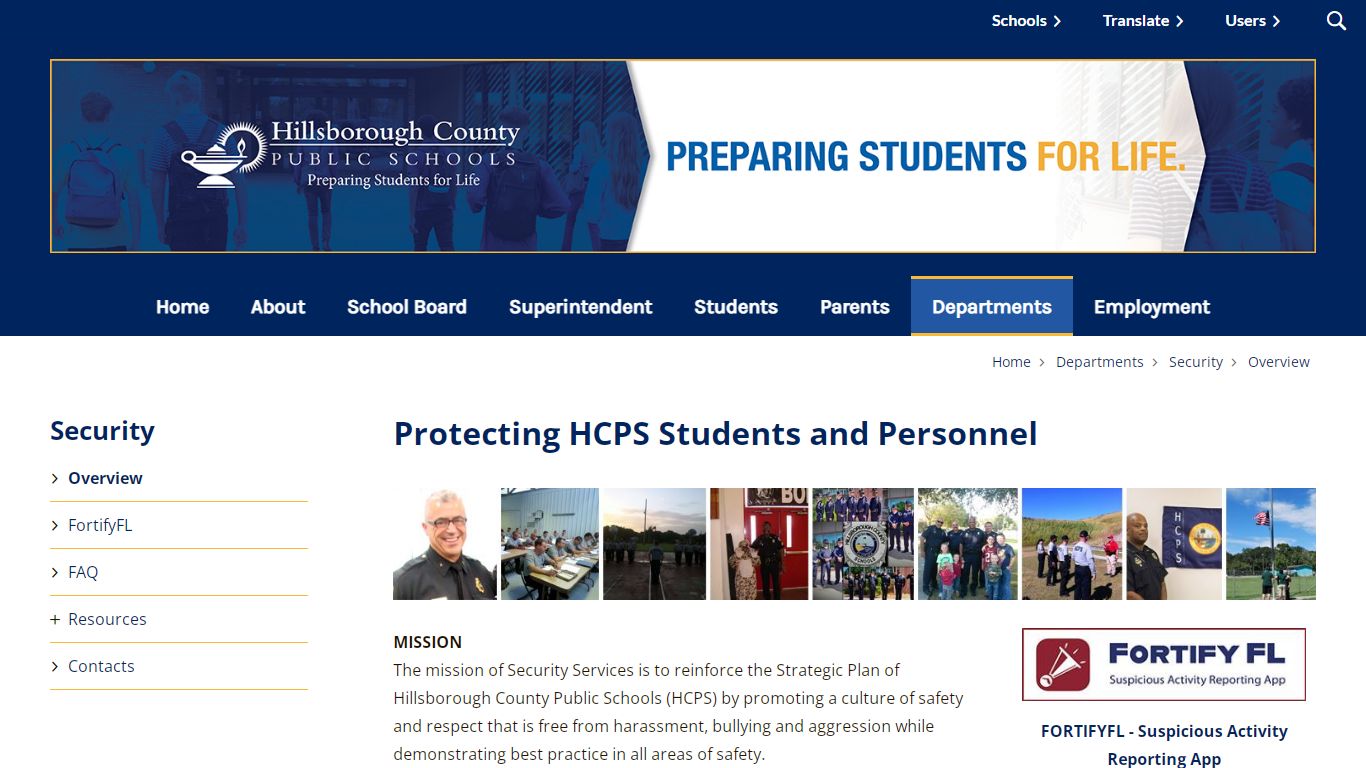 Security / Overview - Hillsborough Schools